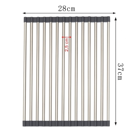 MATA DO SUSZENIA NACZYŃ ZWIJANY OCIEKACZ SUSZARKA NA ZLEW CHROM AGAT-CH