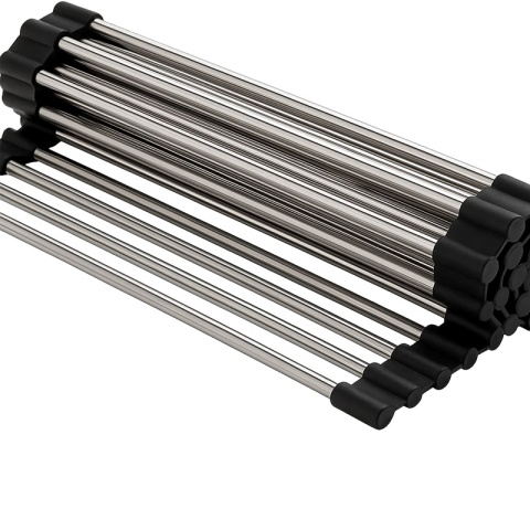 MATA DO SUSZENIA NACZYŃ ZWIJANY OCIEKACZ SUSZARKA NA ZLEW CHROM AGAT-CH