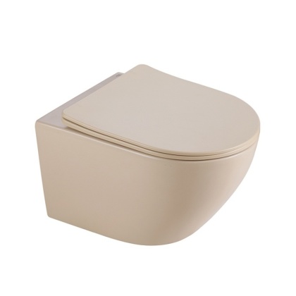 MISKA WC WISZĄCA RIMLESS MIZU-CAP-RIM-03 CAPPUCCINO DESKA WOLNOOPADAJĄCA DUROPLAST