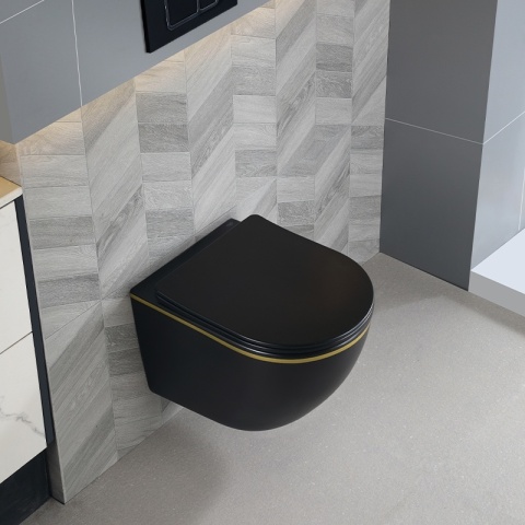 ZESTAW PODTYNKOWY WC STELAŻ TECE MISKA PEAK-MTB-GL-RIM-03 PRZYCISK TC-9240417 BIAŁY MAT