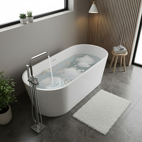 BATERIA ŁAZIENKOWA WOLNOSTOJĄCA F2036A CHROM