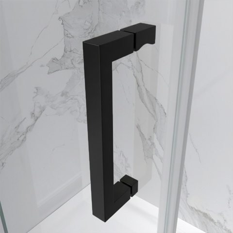 KABINA PRYSZNICOWA PROSTOKĄTNA ZES-KZ22A-BL-100X80 CZARNA 100X80 CM 8 MM