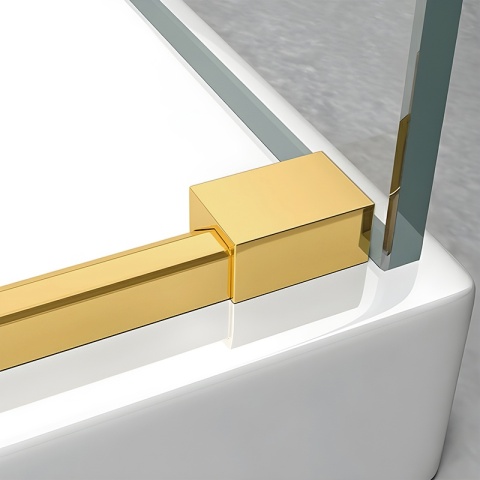 KABINA PRYSZNICOWA PROSTOKĄTNA ZES-KZ22A-GL-100X80 ZŁOTA 100X80 CM 8 MM