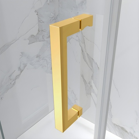 KABINA PRYSZNICOWA PROSTOKĄTNA ZES-KZ22A-GL-100X80 ZŁOTA 100X80 CM 8 MM