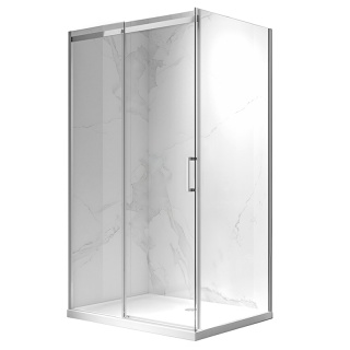 KABINA PRYSZNICOWA PROSTOKĄTNA ZES-KZ22B-110X80 CHROM 110X80 CM 8 MM