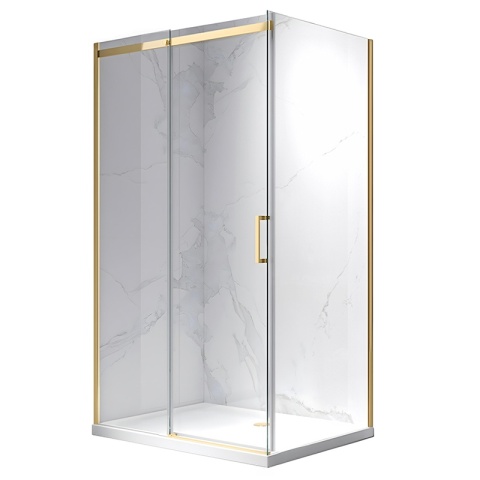 KABINA PRYSZNICOWA PROSTOKĄTNA ZES-KZ22B-GL-110X80 ZŁOTA 110X80 CM 8 MM