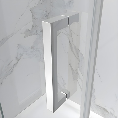 KABINA PRYSZNICOWA PROSTOKĄTNA ZES-KZ22C-120X80 CHROM 120X80 CM 8 MM