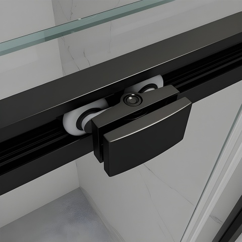 KABINA PRYSZNICOWA PROSTOKĄTNA ZES-KZ22C-BL-120X80 CZARNA 120X80 CM 8 MM