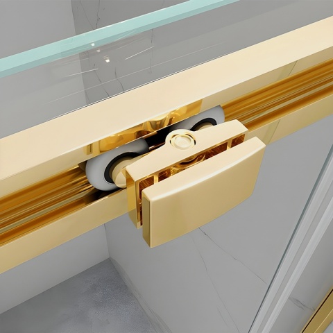 KABINA PRYSZNICOWA PROSTOKĄTNA ZES-KZ22E-GL-140X90 ZŁOTA 140X90 CM 8 MM