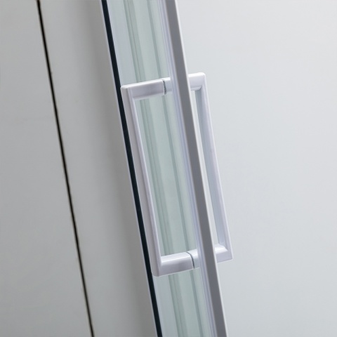 KABINA PRYSZNICOWA Z WYSOKIM BRODZIKIEM MAJA LEWA BIAŁA 115x85CM SZKŁO 5MM