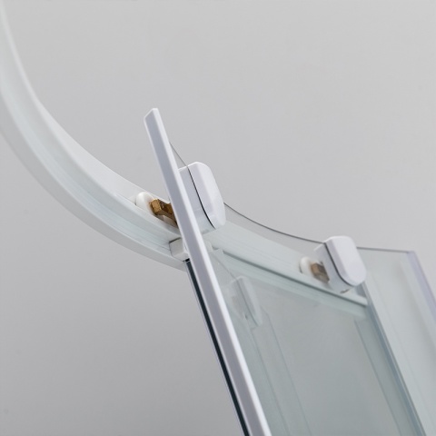 KABINA PRYSZNICOWA Z WYSOKIM BRODZIKIEM MAJA LEWA BIAŁA 115x85CM SZKŁO 5MM