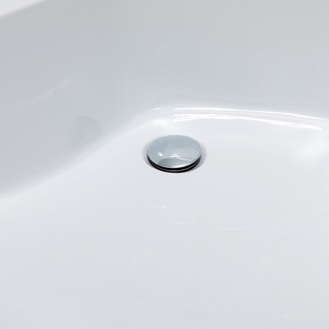 KABINA PRYSZNICOWA Z WYSOKIM BRODZIKIEM MAJA LEWA BIAŁA 115x85CM SZKŁO 5MM