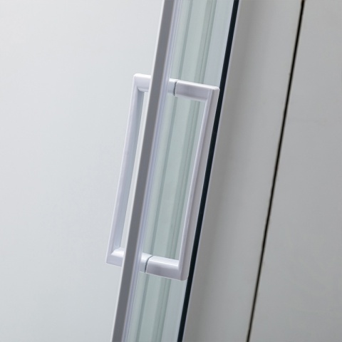 KABINA PRYSZNICOWA Z WYSOKIM BRODZIKIEM MAJA PRAWA BIAŁA 115x85CM SZKŁO 5MM