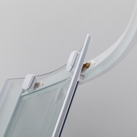 KABINA PRYSZNICOWA Z WYSOKIM BRODZIKIEM MAJA PRAWA BIAŁA 115x85CM SZKŁO 5MM