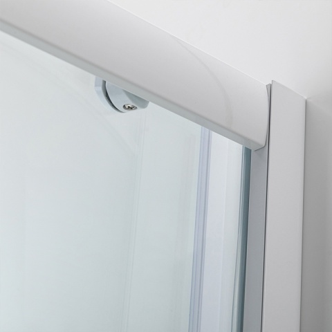 KABINA PRYSZNICOWA Z WYSOKIM BRODZIKIEM MAJA PRAWA BIAŁA 115x85CM SZKŁO 5MM