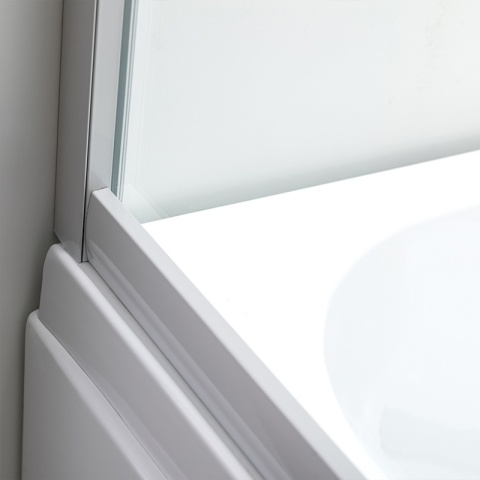 KABINA PRYSZNICOWA Z WYSOKIM BRODZIKIEM MAJA PRAWA BIAŁA 115x85CM SZKŁO 5MM