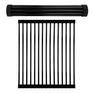 MATA DO SUSZENIA NACZYŃ ZWIJANY OCIEKACZ SUSZARKA NA ZLEW CZARNY AGAT-BL