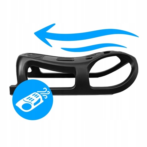 SANKI PLASTIKOWE DLA DZIECI DUŻE XXL STALOWE OKUCIA Z RĄCZKĄ OLAF CZARNE