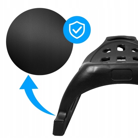 SANKI PLASTIKOWE DLA DZIECI DUŻE XXL STALOWE OKUCIA Z RĄCZKĄ OLAF CZARNE