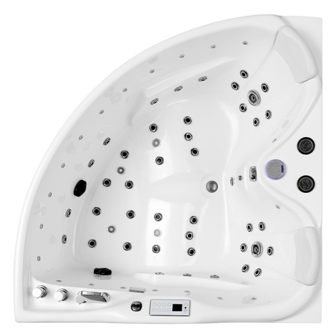 WANNA Z HYDROMASAŻEM ROMA 764 LEWA BIAŁA 150x150 CM