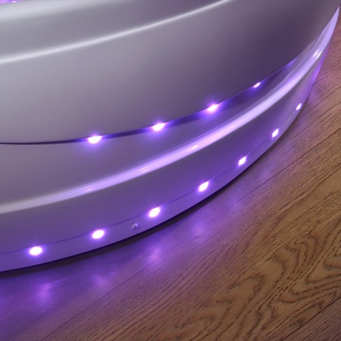 WANNA Z HYDROMASAŻEM ROMA 764 LEWA BIAŁA 150x150 CM