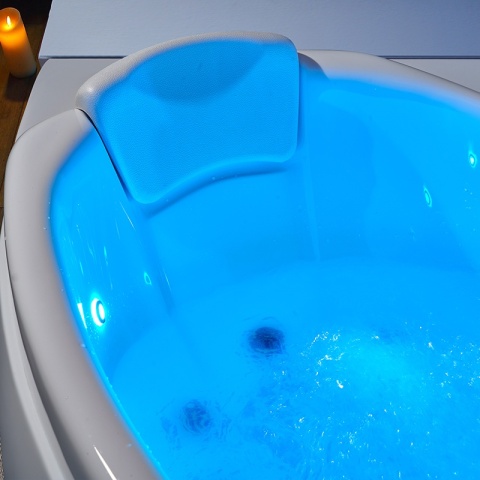 WANNA Z HYDROMASAŻEM ROMA 764 LEWA BIAŁA 150x150 CM