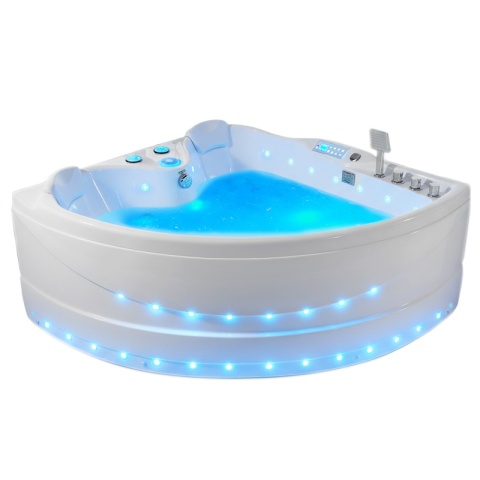 WANNA Z HYDROMASAŻEM ROMA 764 LEWA BIAŁA 150x150 CM