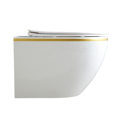 ZESTAW PODTYNKOWY WC STELAŻ TECE MISKA PEAK-WH-GL-RIM-03 PRZYCISK TC-9240401 CHROM