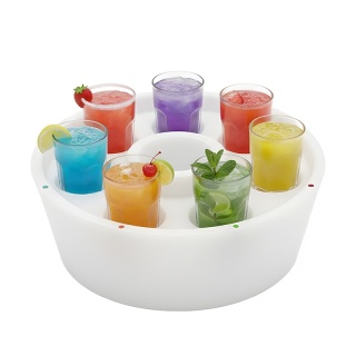 PŁYWAJĄCY BAREK LED DO JACUZZI BASENU PODŚWIETLENIE RGB UCHWYT NA NAPOJE