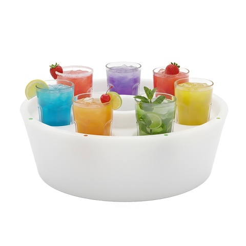 PŁYWAJĄCY BAREK LED DO JACUZZI BASENU PODŚWIETLENIE RGB UCHWYT NA NAPOJE