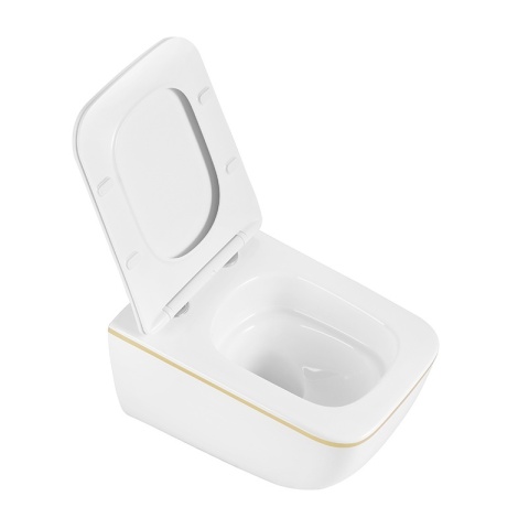 ZESTAW PODTYNKOWY WC STELAŻ TECE MISKA YUZU-WH-GL-TR-03 PRZYCISK TC-9240401 CHROM