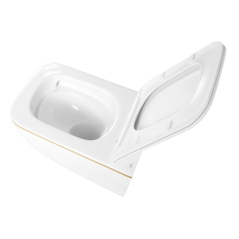 ZESTAW PODTYNKOWY WC STELAŻ TECE MISKA YUZU-WH-GL-TR-03 PRZYCISK TC-9240407 CZARNY MAT