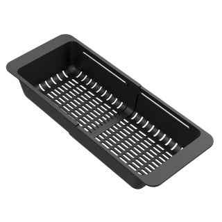 OCIEKACZ REGULOWANY DO ZLEWOZMYWAKA ZLEWU KUCHENNEGO PLASTIKOWY CZARNY ERIS