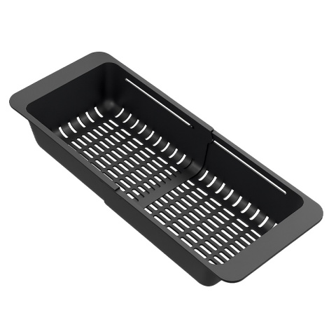 OCIEKACZ REGULOWANY DO ZLEWOZMYWAKA ZLEWU KUCHENNEGO PLASTIKOWY CZARNY ERIS