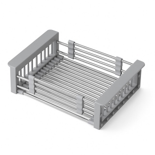 OCIEKACZ DO NACZYŃ TELESKOPOWY DO ZLEWU KUCHENNEGO ZLEWOZMYWAKA SZARY