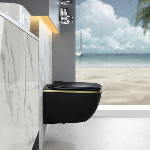 ZESTAW PODTYNKOWY WC STELAŻ TECE MISKA YUZU-MTB-GL-TR-03 PRZYCISK TC-9240417 BIAŁY MAT