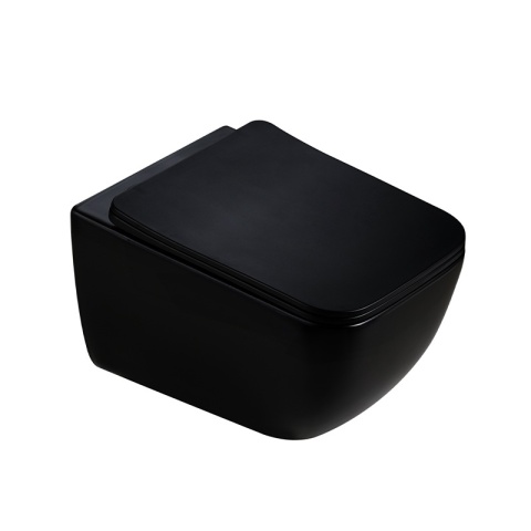 ZESTAW PODTYNKOWY WC STELAŻ TECE MISKA YUZU-MTB-TR-03 PRZYCISK TC-9240407 CZARNY MAT