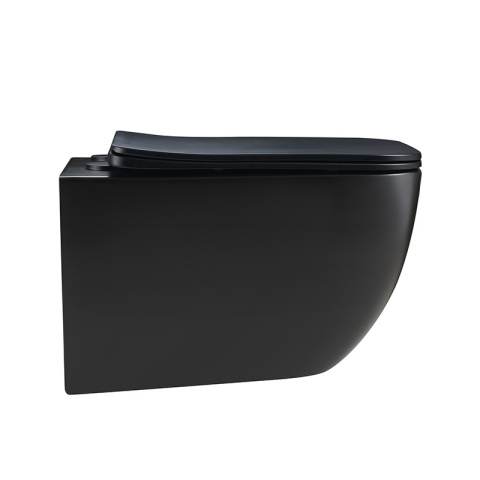 ZESTAW PODTYNKOWY WC STELAŻ TECE MISKA YUZU-MTB-TR-03 PRZYCISK TC-9240407 CZARNY MAT