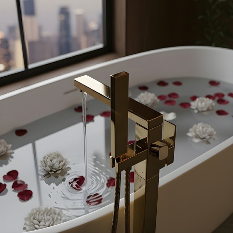 BATERIA ŁAZIENKOWA WOLNOSTOJĄCA F1532C ZŁOTA