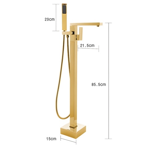 BATERIA ŁAZIENKOWA WOLNOSTOJĄCA F1532C ZŁOTA