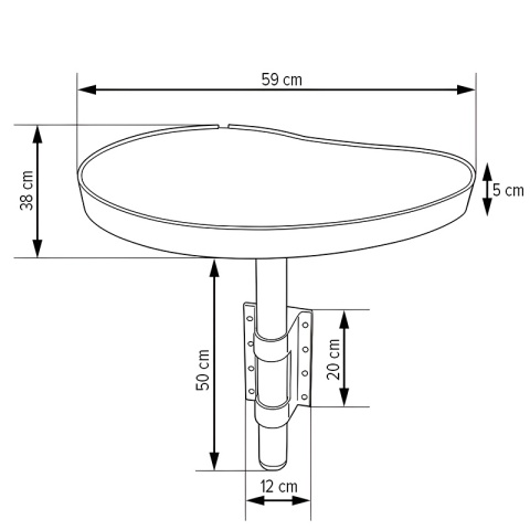 BAREK DO JACUZZI MOCOWANY DO OBUDOWY SPA DRINK BAR NA NAPOJE PRZEKĄSKI