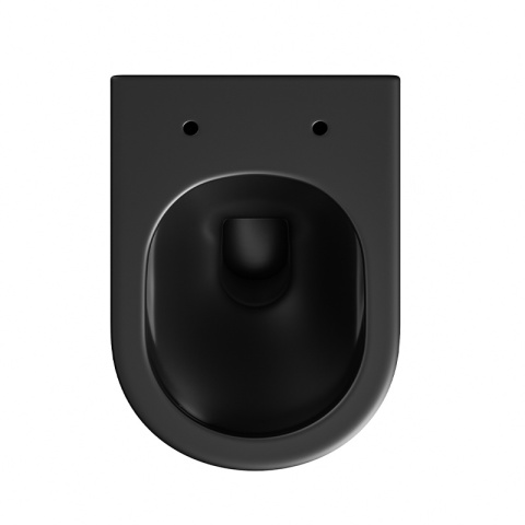 MISKA WC WISZĄCA RIMLESS LUMA-MTB-GL-RIM-03 CZARNY MAT DESKA WOLNOOPADAJĄCA DUROPLAST