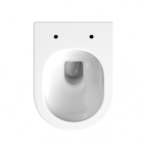 MISKA WC WISZĄCA RIMLESS LUMA-WH-GL-RIM-03 BIAŁA DESKA WOLNOOPADAJĄCA DUROPLAST