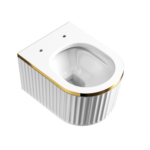 MISKA WC WISZĄCA RIMLESS LUMA-WH-GL-RIM-03 BIAŁA DESKA WOLNOOPADAJĄCA DUROPLAST