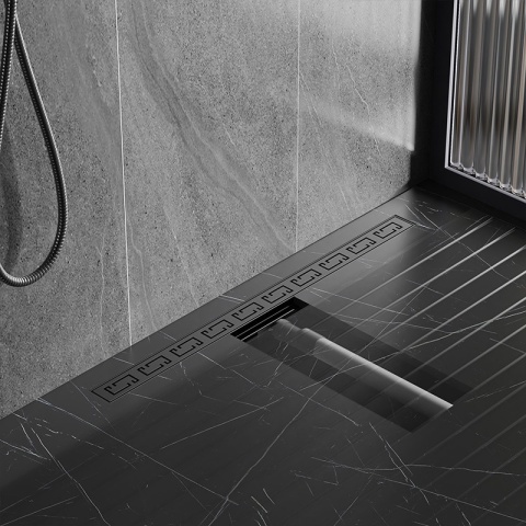 ODPŁYW LINIOWY 50 CM INOX NISKI SYFON WYSOKA PRZEPUSTOWOŚĆ DL01 OMEGA