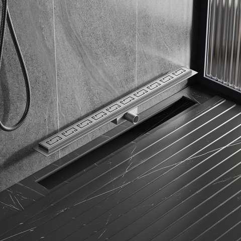 ODPŁYW LINIOWY 60 CM INOX NISKI SYFON WYSOKA PRZEPUSTOWOŚĆ DL01 DELTA