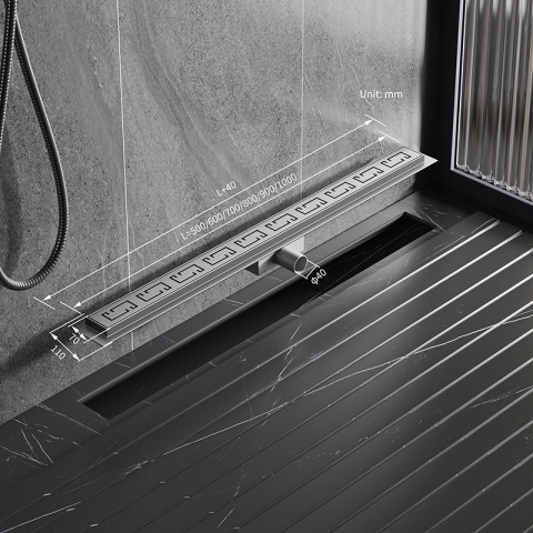 ODPŁYW LINIOWY 70 CM INOX NISKI SYFON WYSOKA PRZEPUSTOWOŚĆ DL01 DELTA