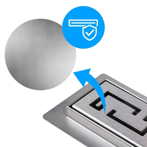 ODPŁYW LINIOWY 70 CM INOX NISKI SYFON WYSOKA PRZEPUSTOWOŚĆ DL01 OMEGA