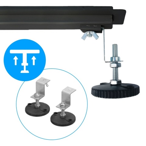 ODPŁYW LINIOWY 80 CM CZARNY NISKI SYFON WYSOKA PRZEPUSTOWOŚĆ DL01 QUBE