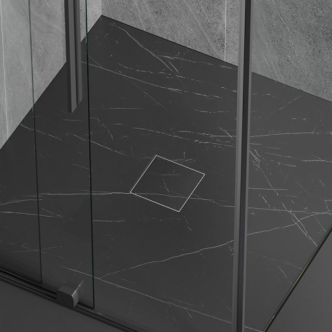 ODPŁYW LINIOWY KWADRATOWY 15x15 CM INOX WYSOKA PRZEPUSTOWOŚĆ DL06 FIX